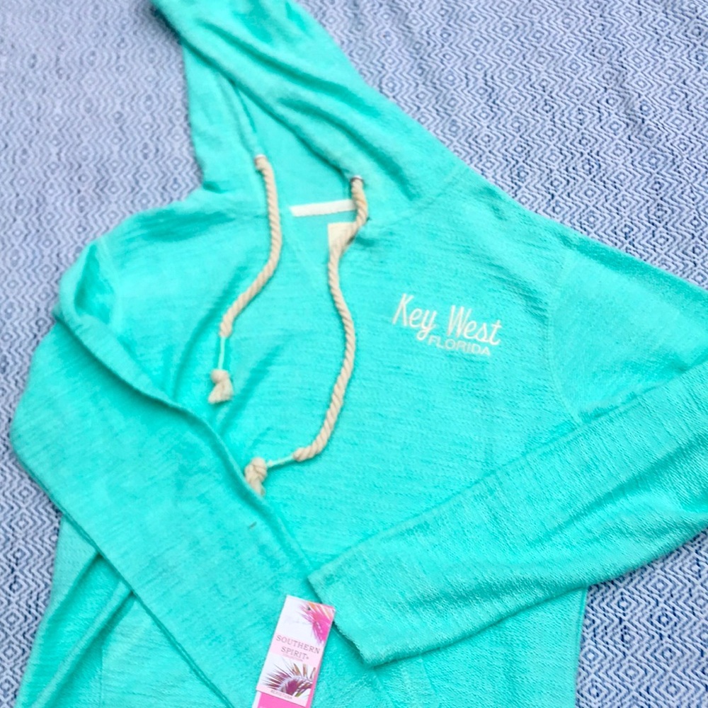 Soft light blue hoodie from key west